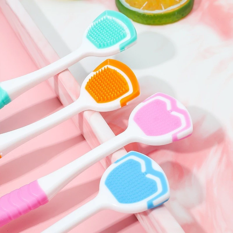 Set 3 Cây Dụng Cụ Cạo Lưỡi Vệ Sinh Chăm Sóc Răng Miệng Bàn Chải Vệ Sinh Lưỡi Loại Bỏ Hôi Miệng